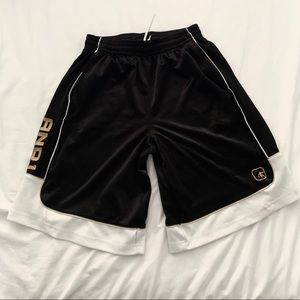 Men’s M Black AND1 Basketball Shorts